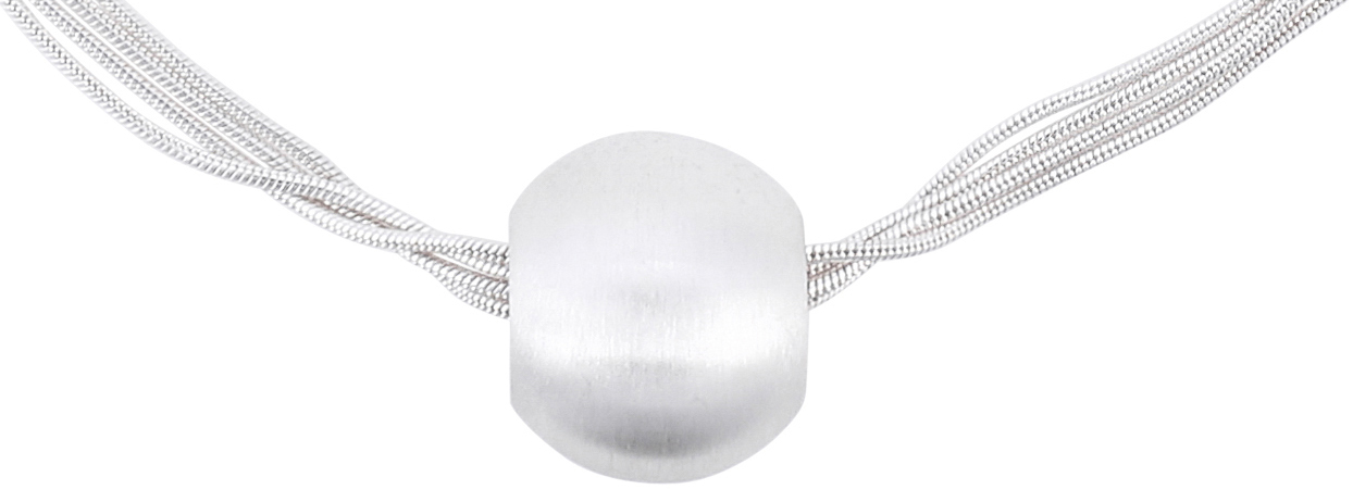 Necklace - Silver & Pearl