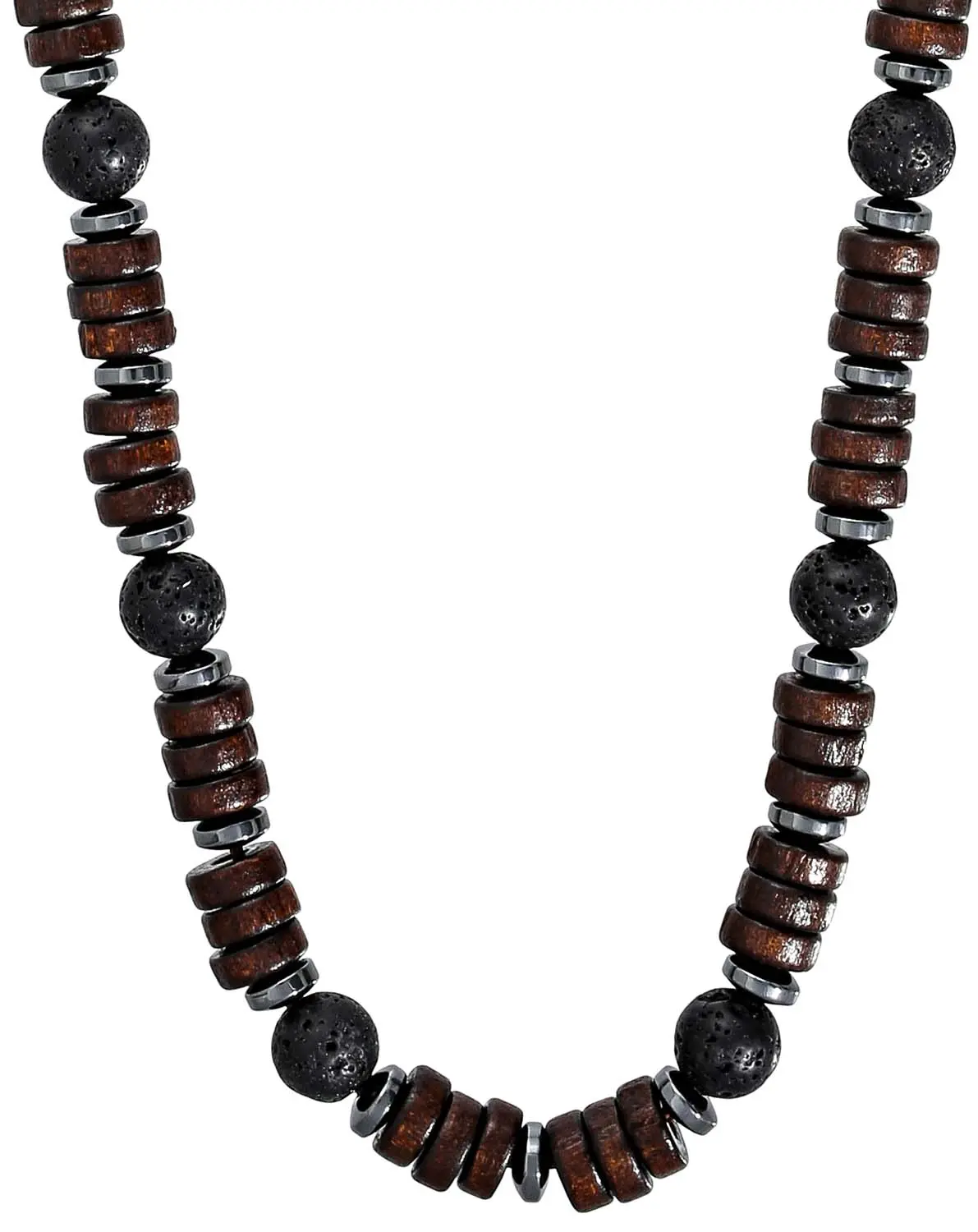 Collier pour homme - Brown Wood