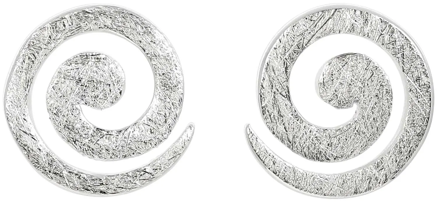 Clous d'oreilles - Silvery Spiral