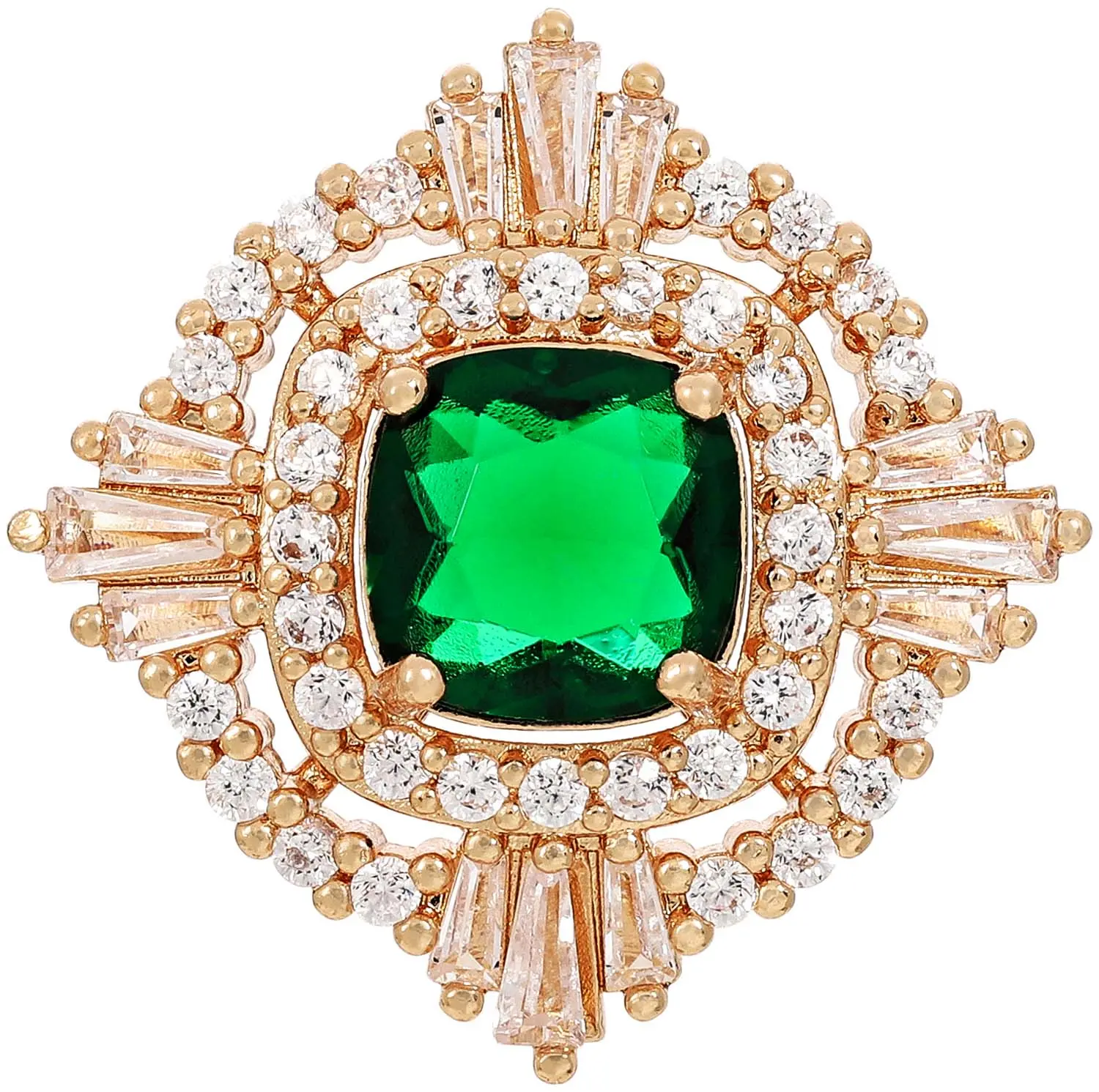 Broszka - Royal Emerald