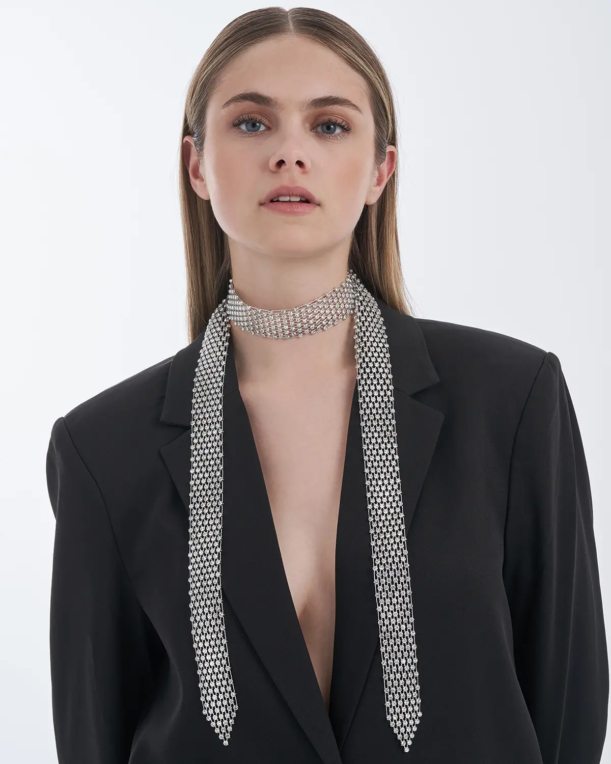 Choker - Silver Mesh