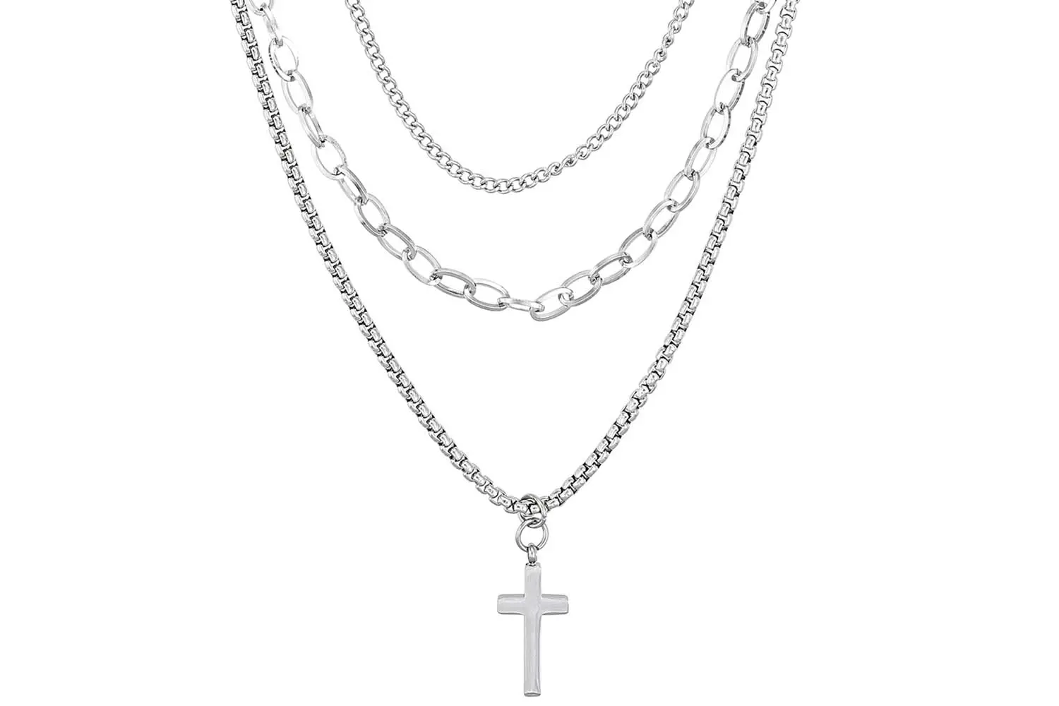 Collier multirangs - Bold Cross