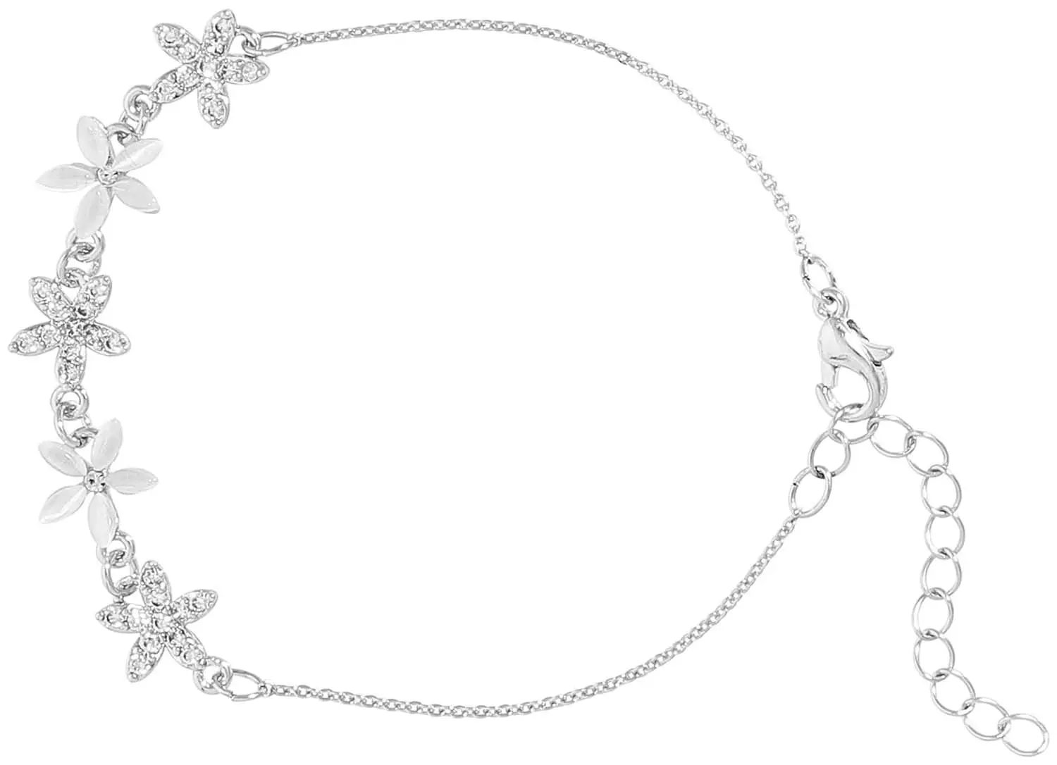 Pulsera - Silver Blossom