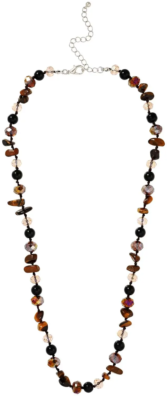 Ketting - Brown Gems