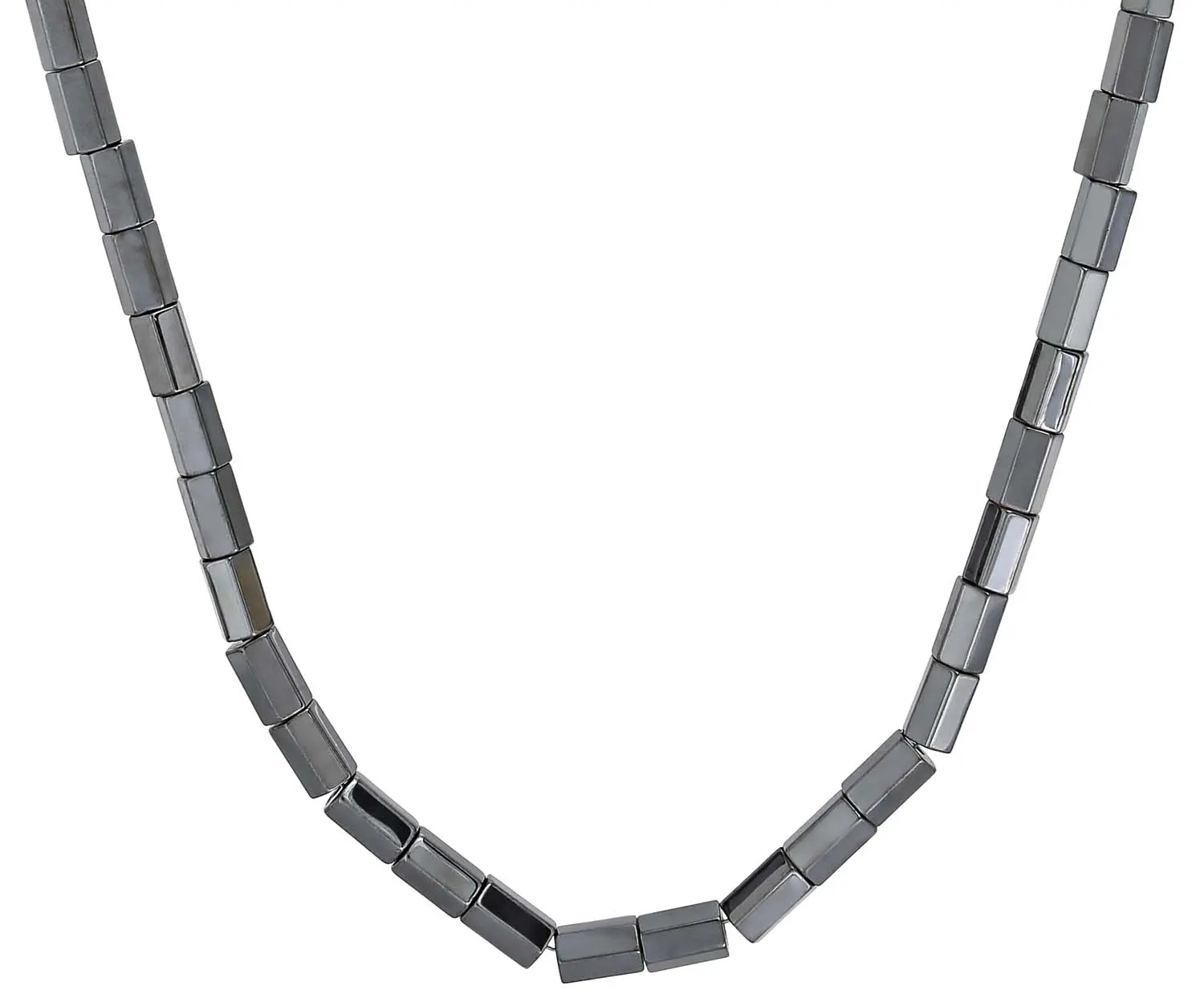 Herenketting - Grey Hematite