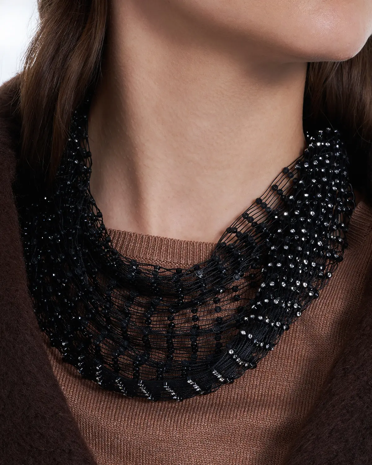 Collana - Hematite Mesh