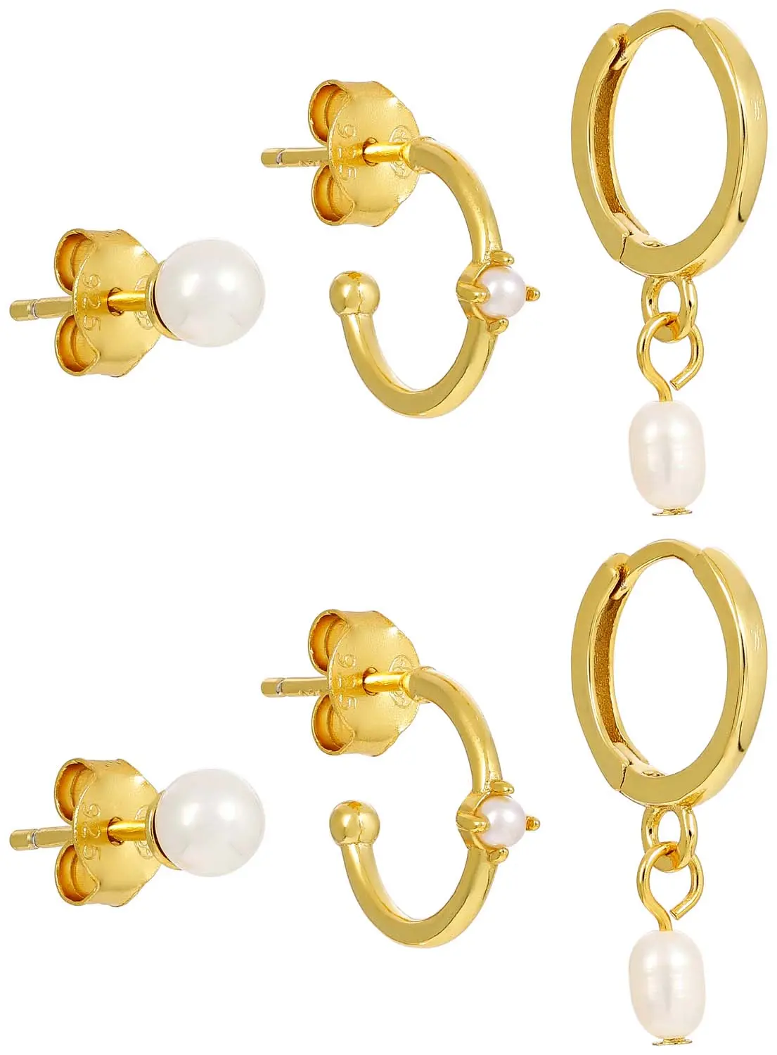 Set di creoli - Freshwater Pearls