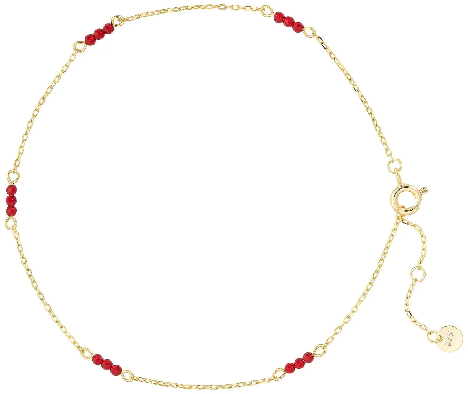 Bracelet de cheville - Red Sparkle