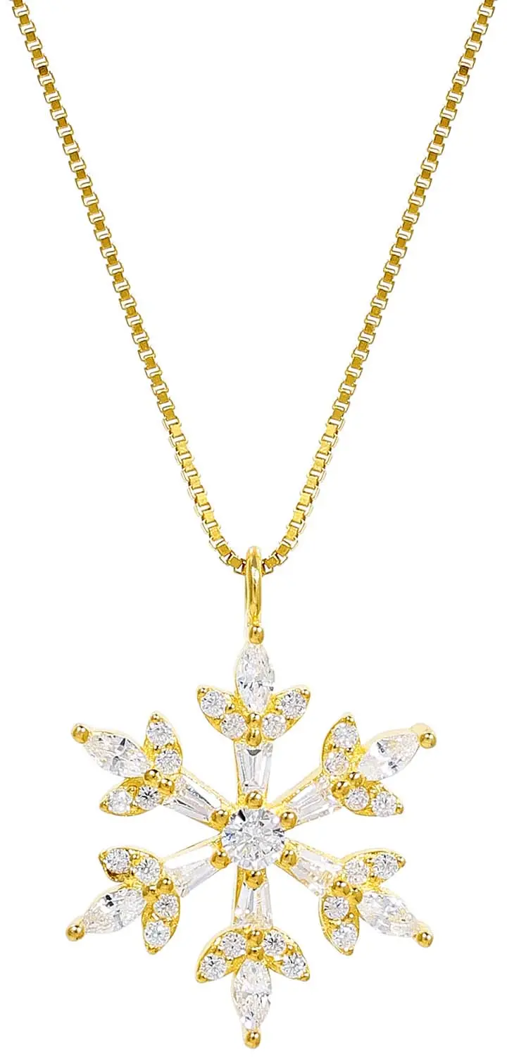 Collier - Golden Snowflake