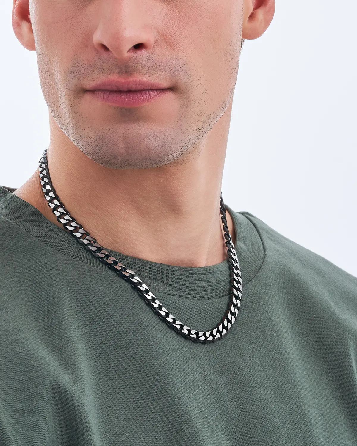 Herren Kette - Black Steel