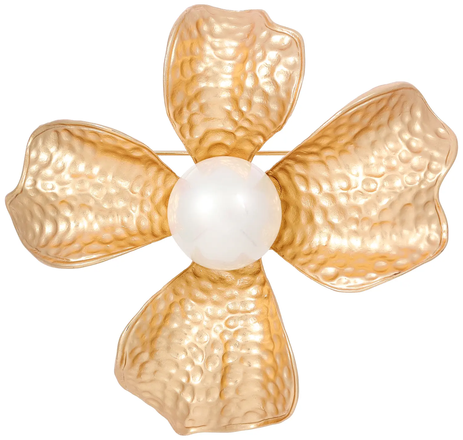 Broche - Hammered Flower