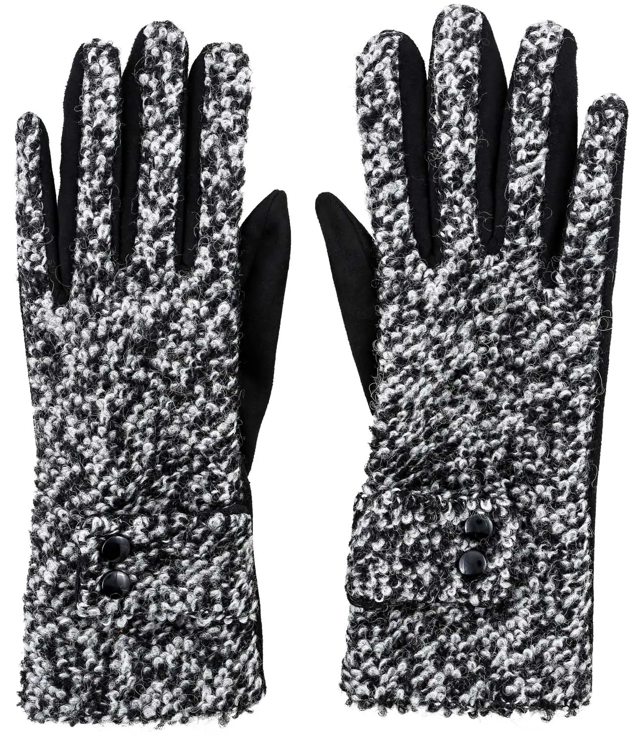 Handschuhe - Gray Knit