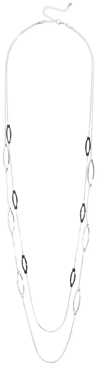 Layering Kette - Silver Ovals