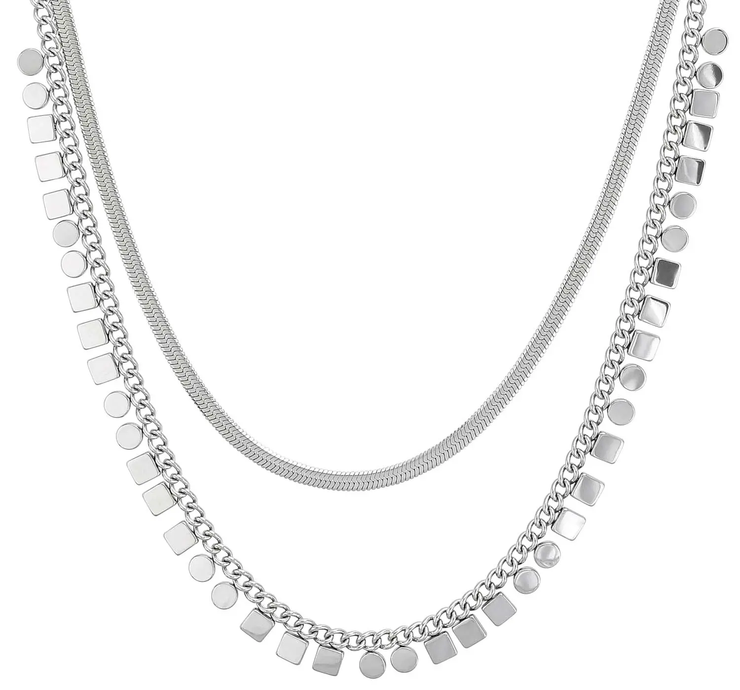 Layering Kette - Steel Shine