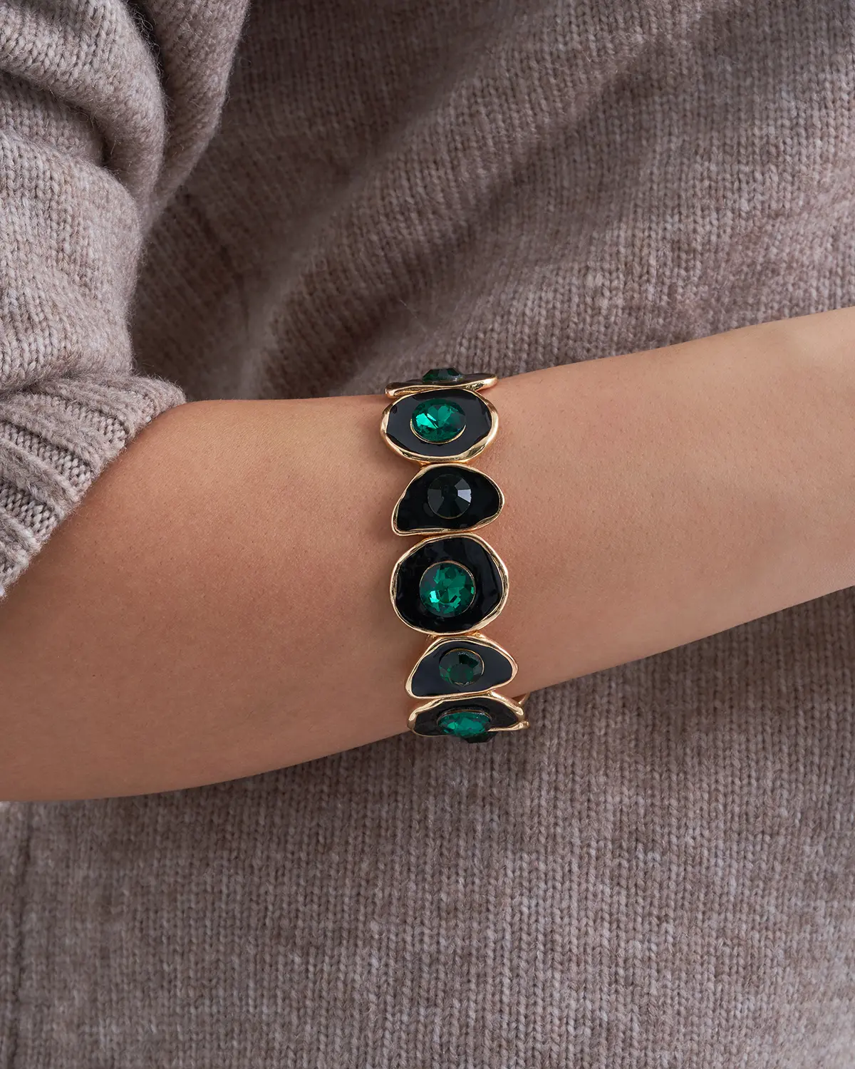 Armband - Asymmetrical Emerald