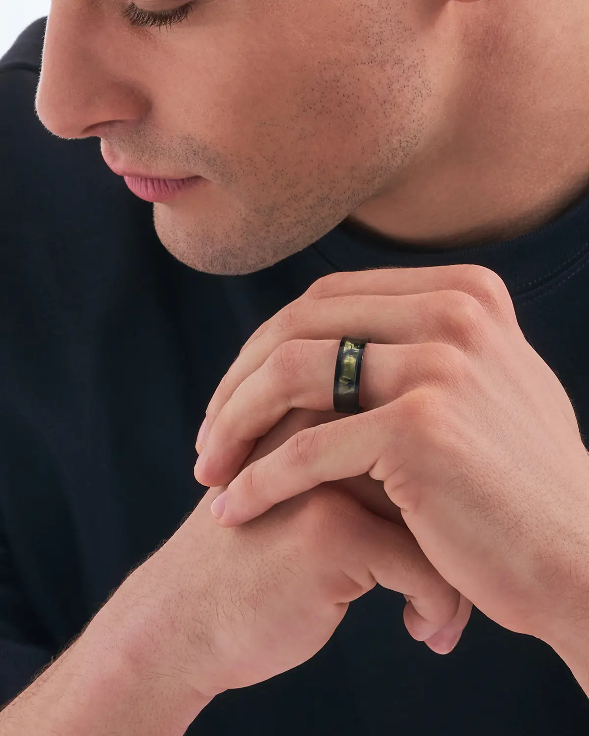 Herren Ring - Dark Green