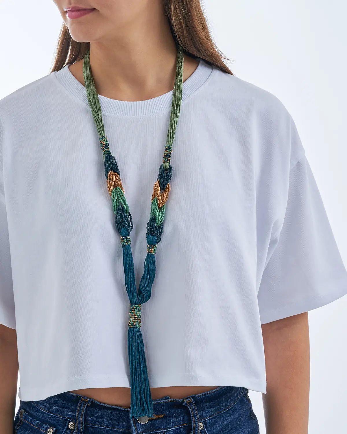 Collar - Green Beads