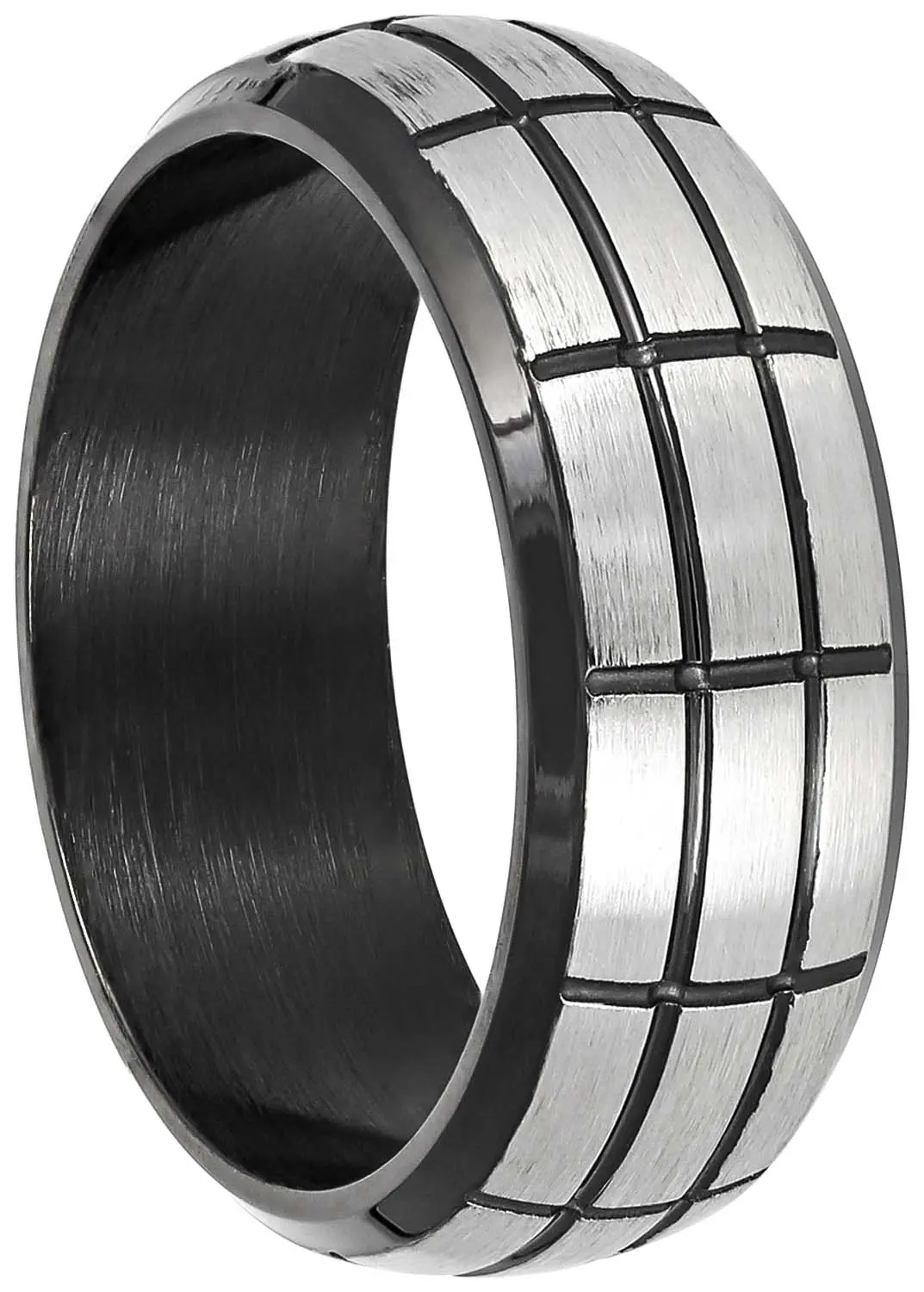 Anillo para hombre - Silver Squares