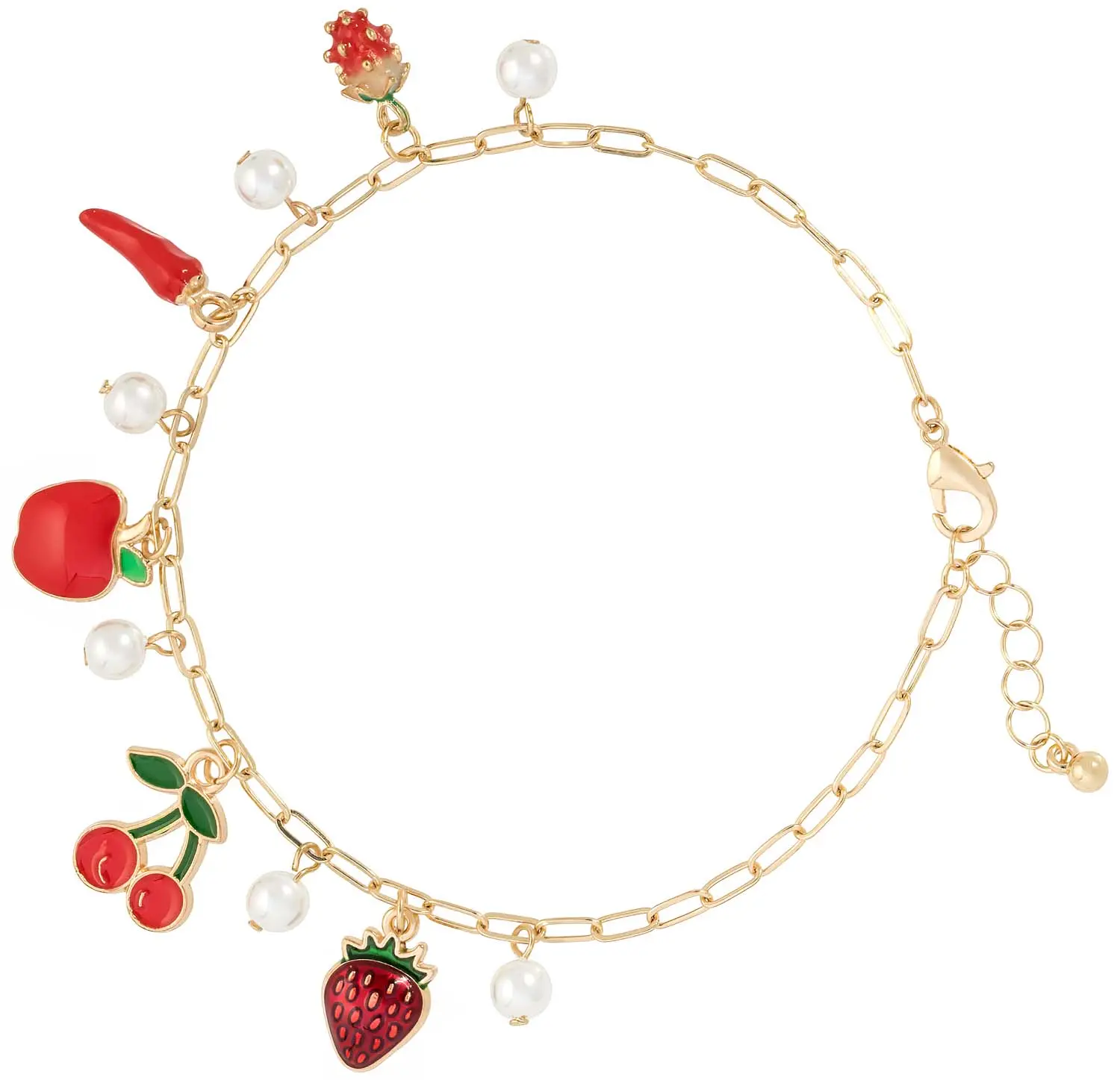 Bracelet de cheville - Red Fruits