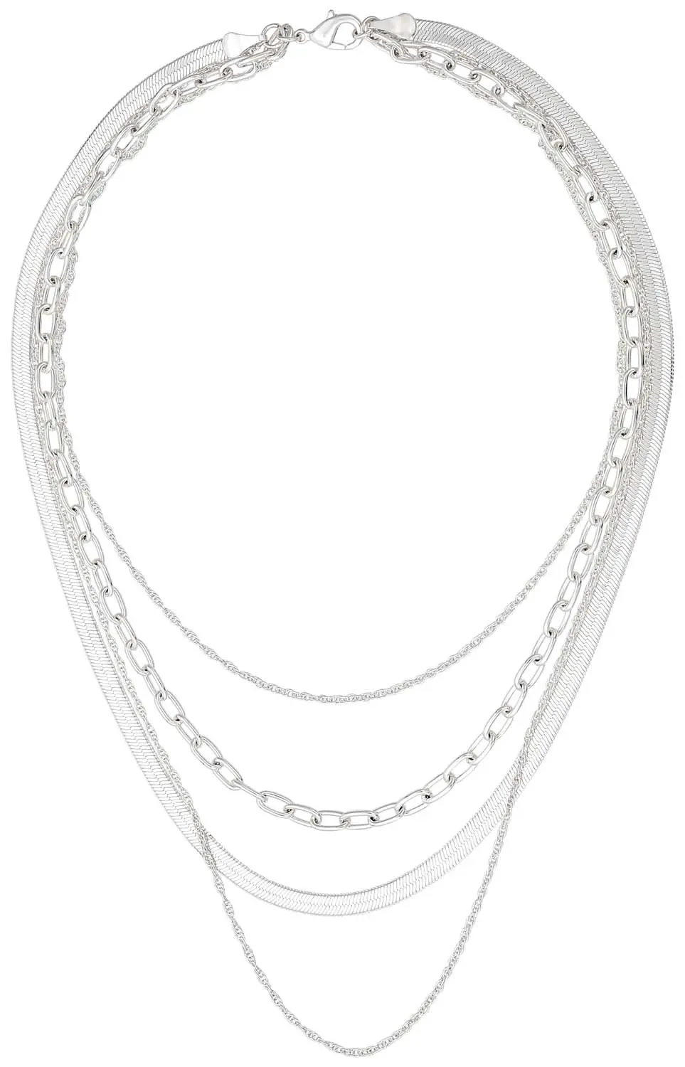 Layering ketting - Silver Shine