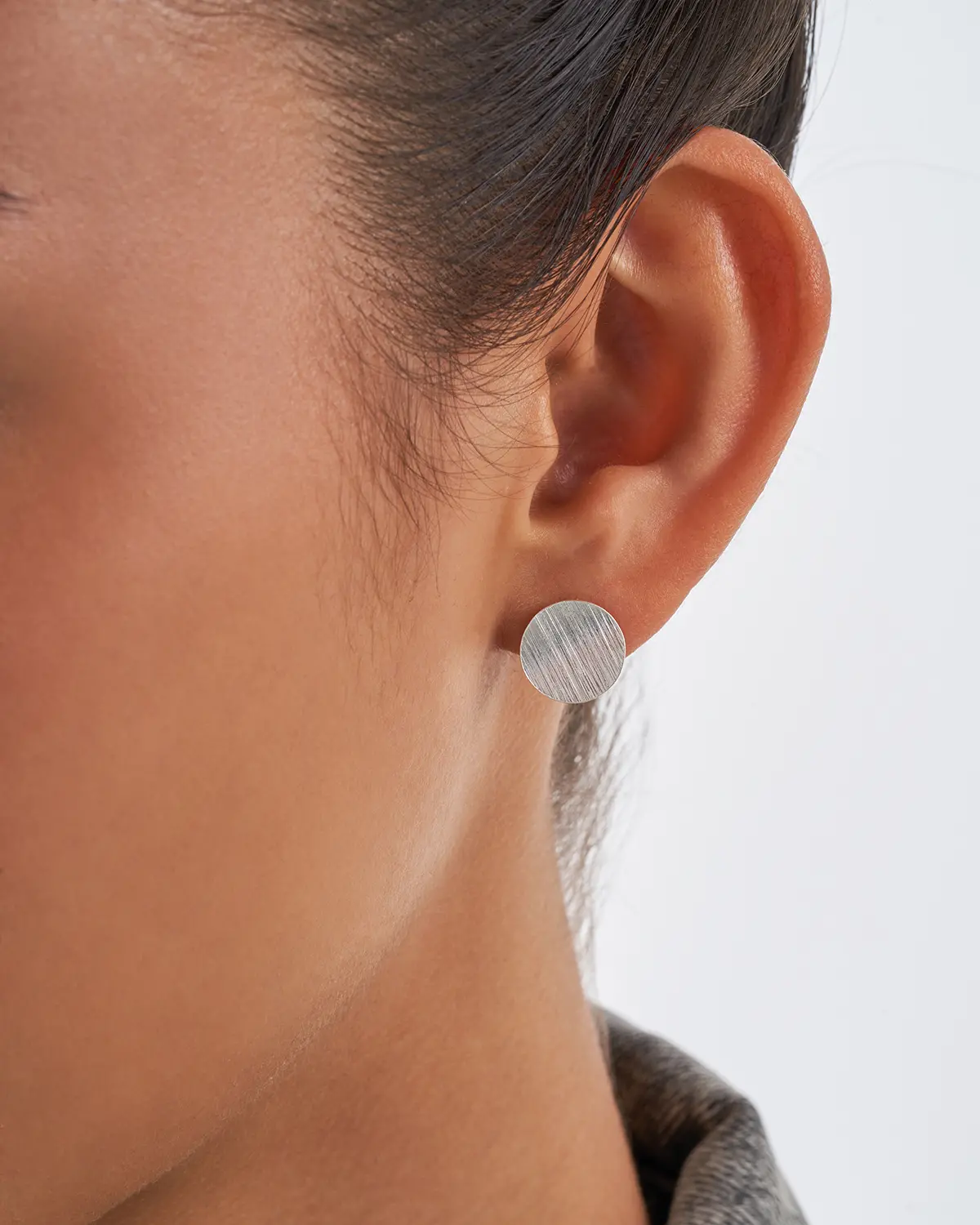 Ohrstecker – Plain Silver