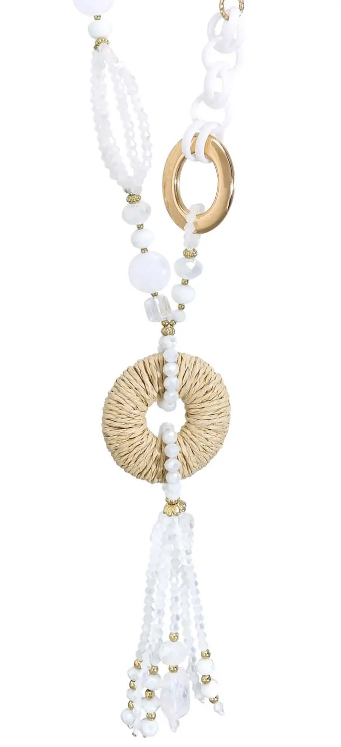 Kette - White Beads