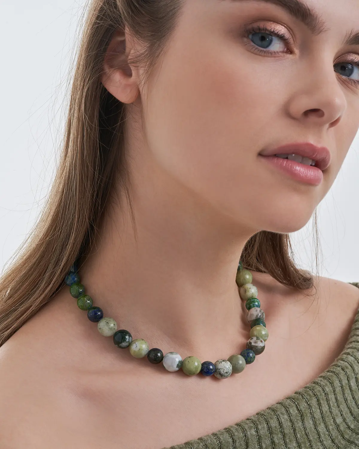 Collar - Green Agate