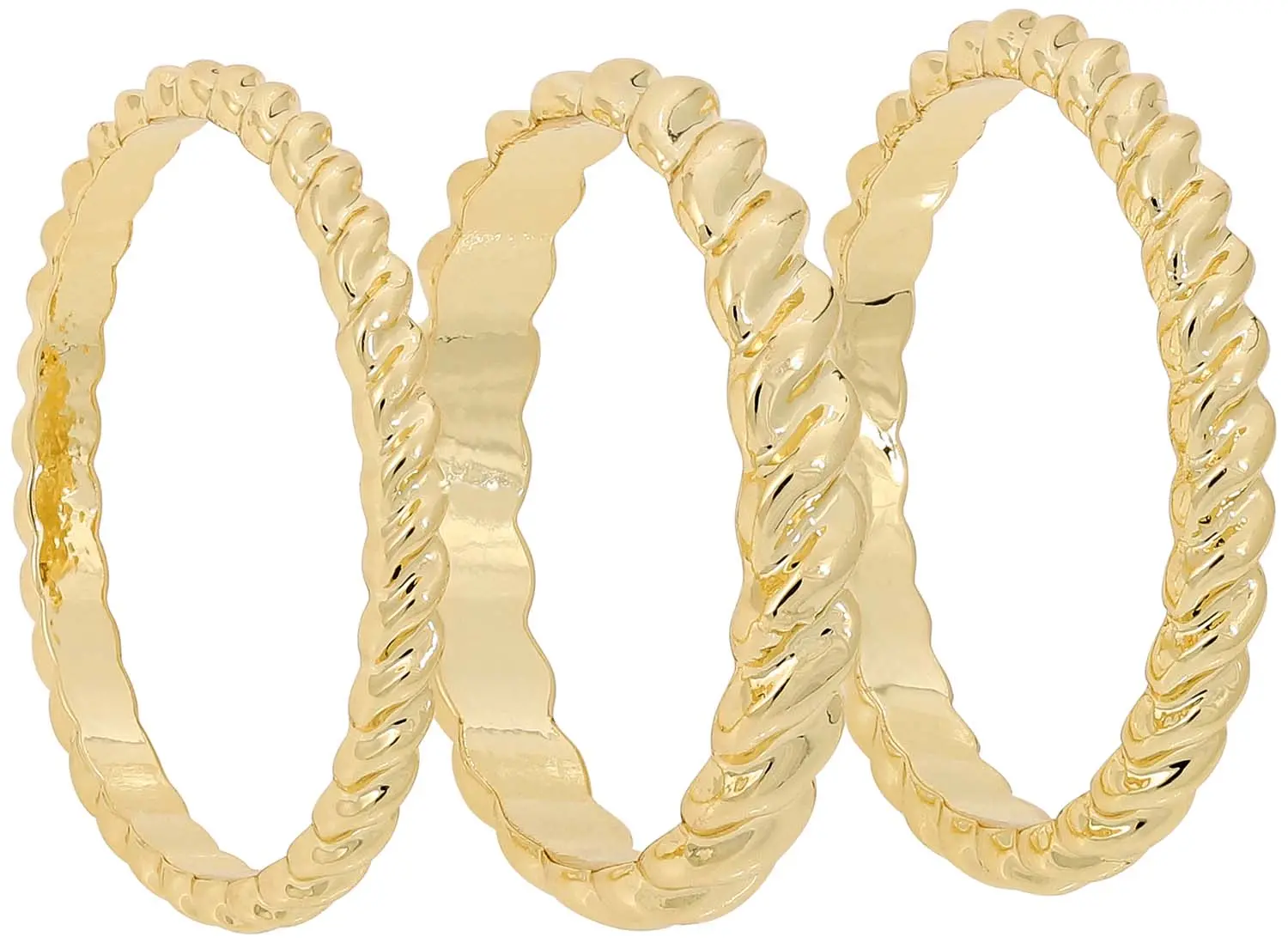 Set de anillos - Golden Spirals