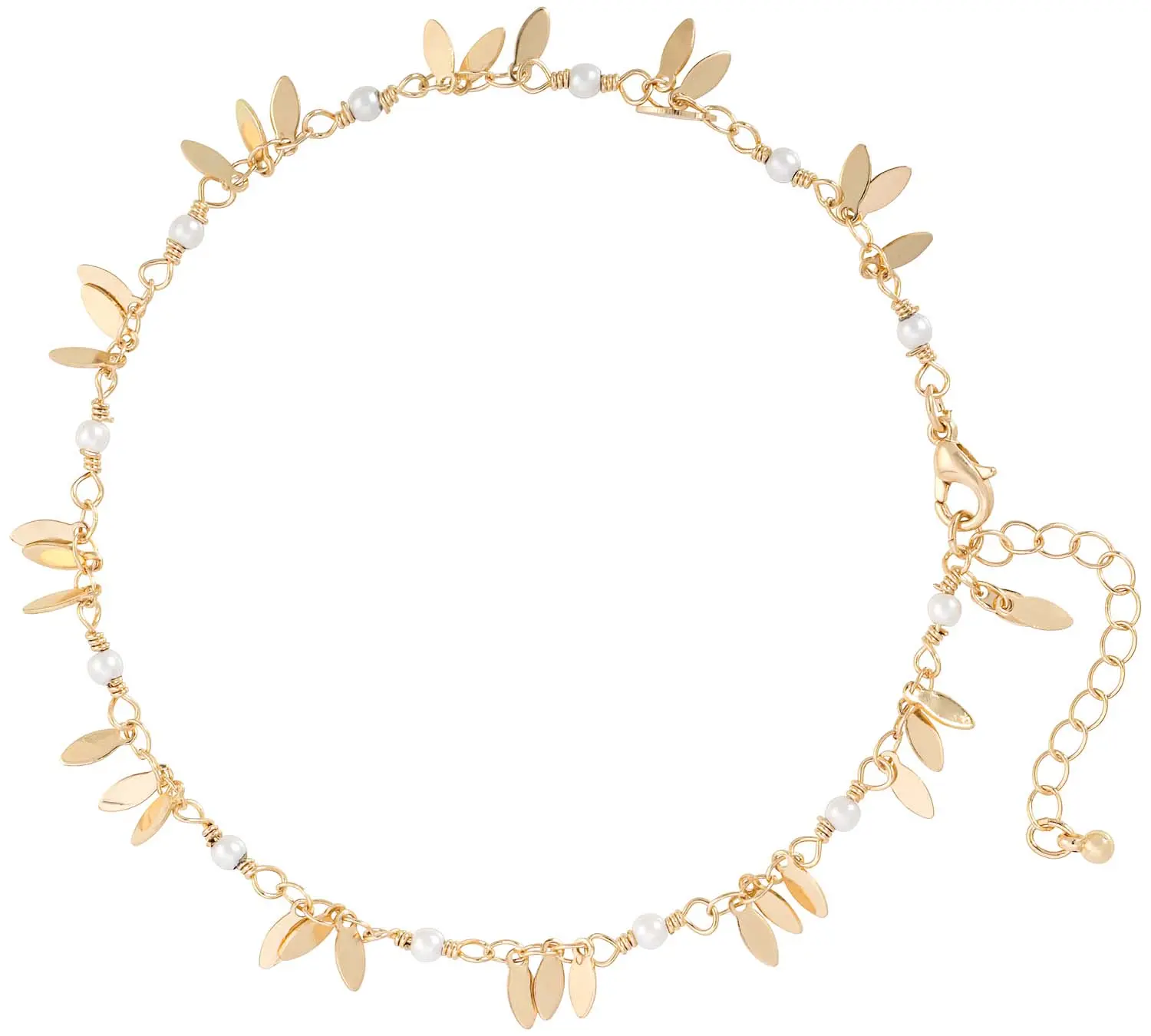 Bracelet de cheville - Golden Leaves