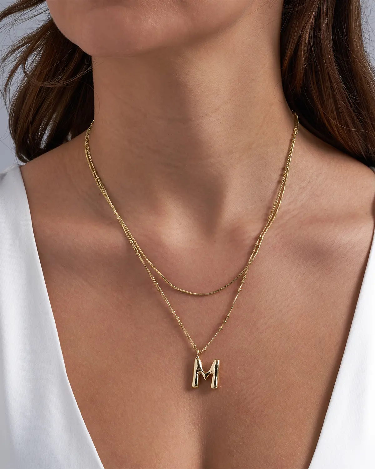 Collier multirangs - Initial M