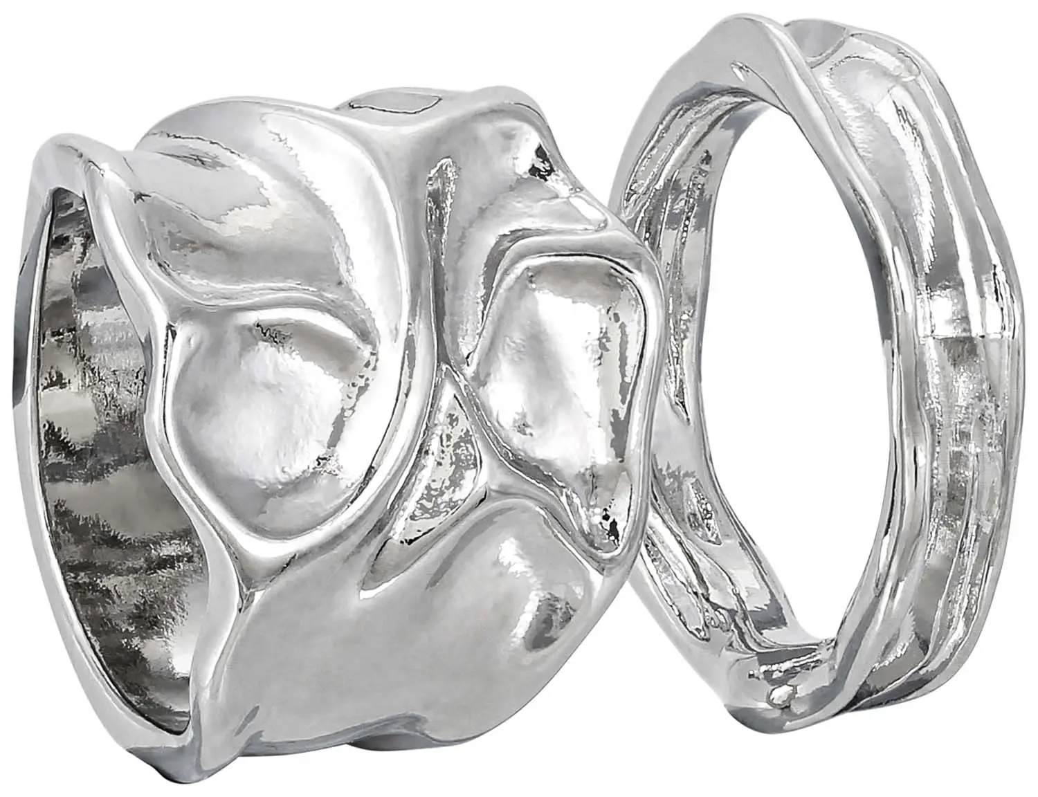 Set de anillos - Industrial Silver