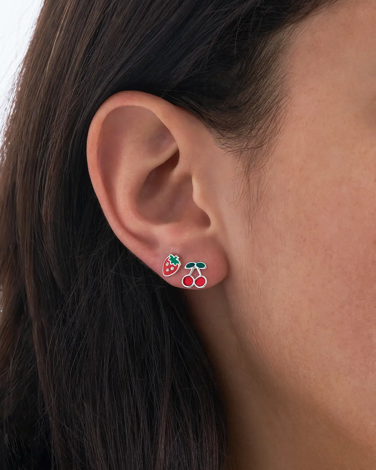 Ensemble de clous d'oreilles - Red Fruits