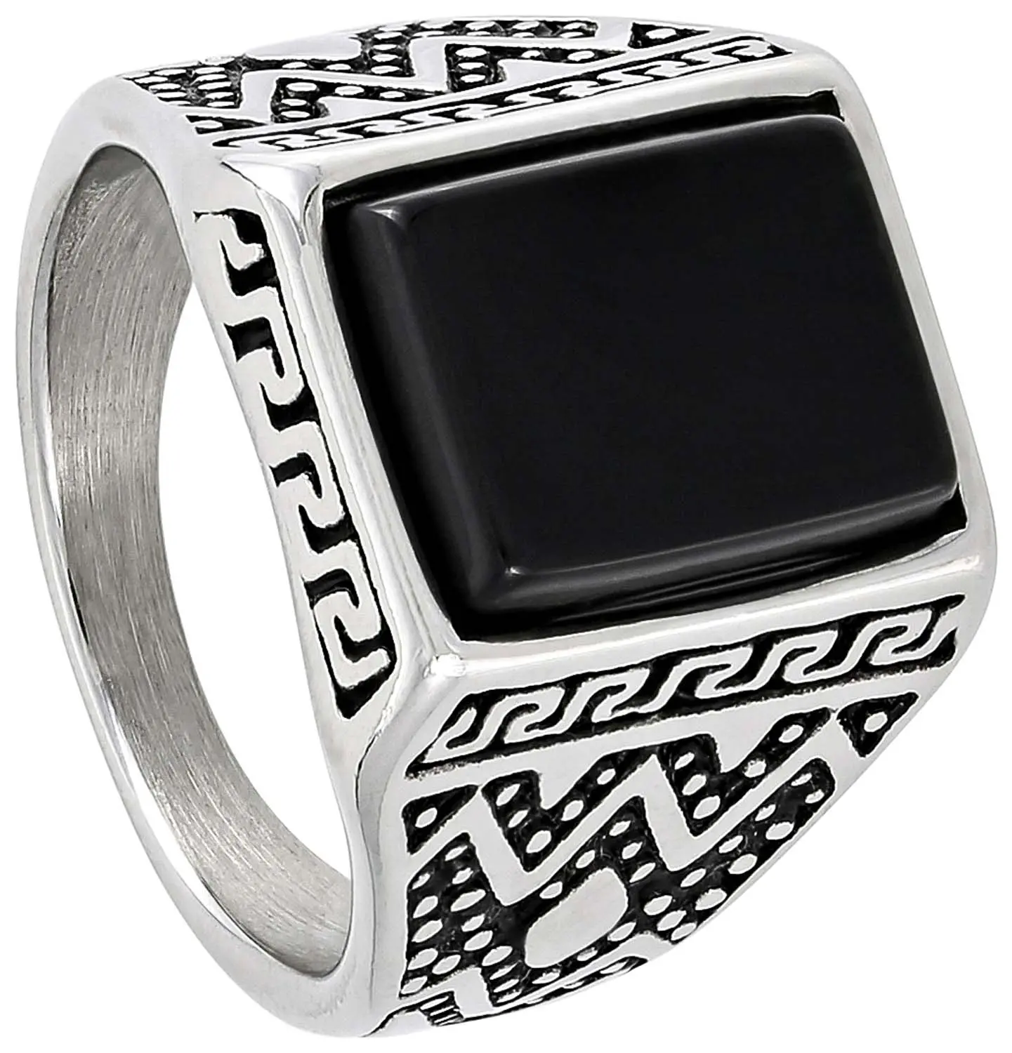 Herren Ring - Black Shine