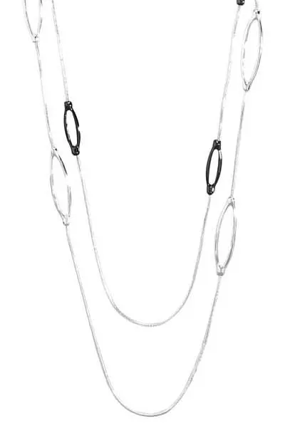 Layering Kette - Silver Ovals