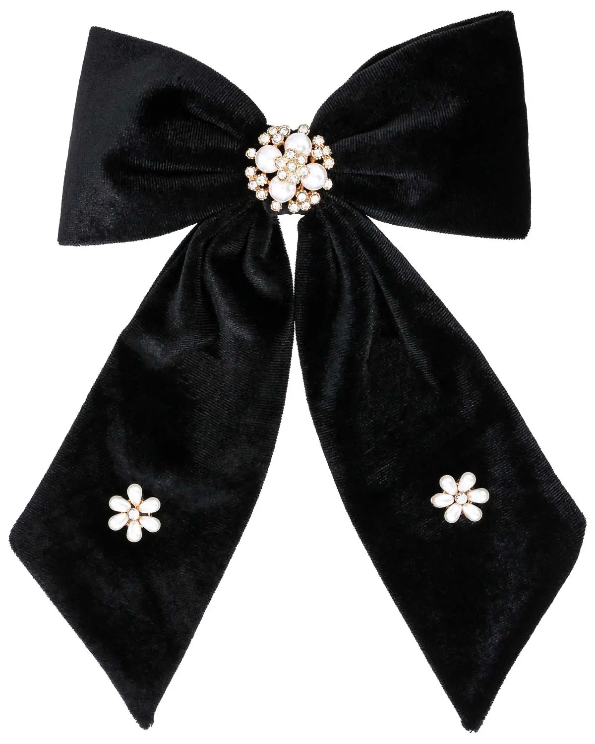 Barrette - Velvety Bow