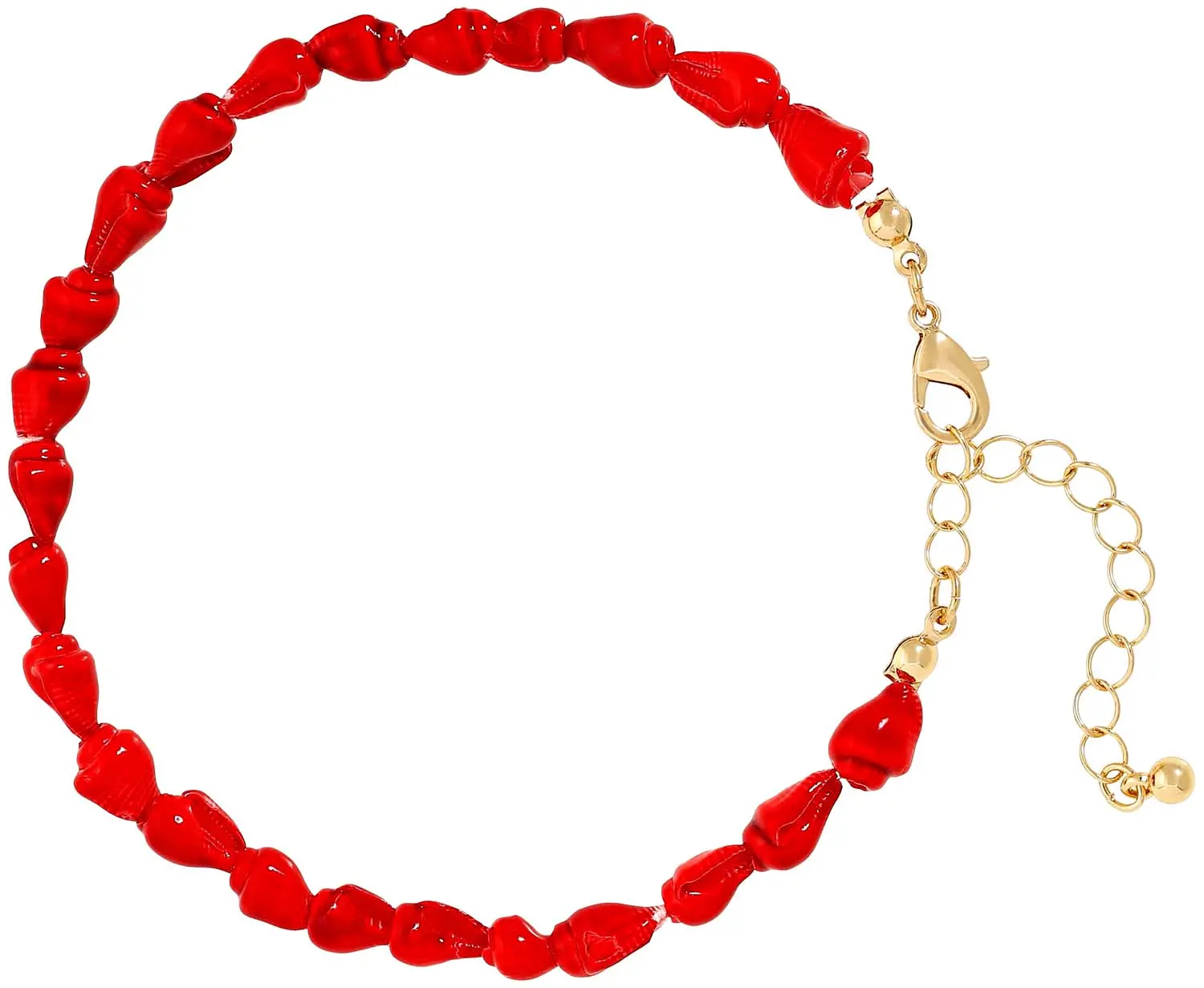 Bracelet de cheville - Red Shells