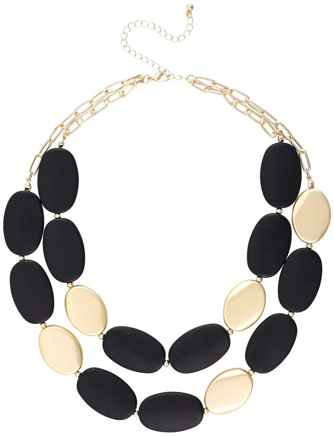 Collana stratificata - Elegant Black