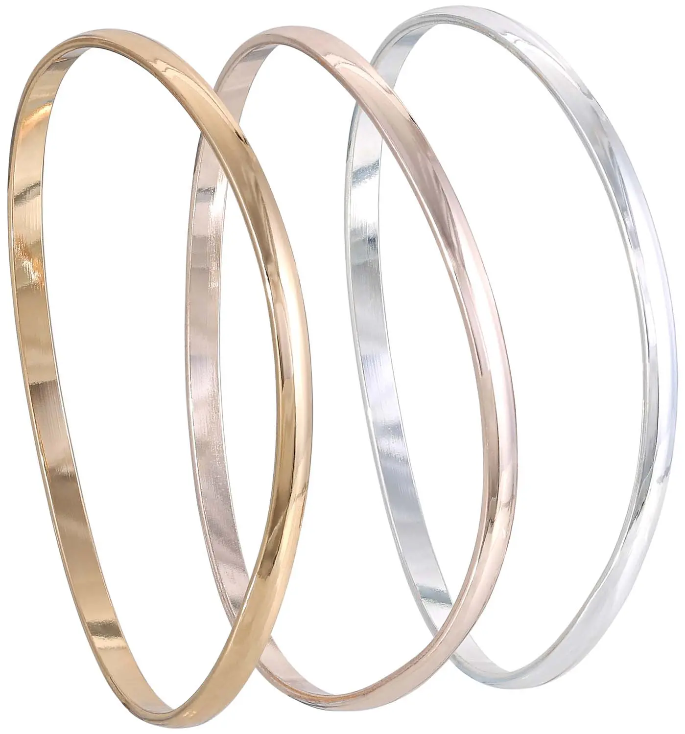 Ensemble de bracelets joncs - Wavy Trio