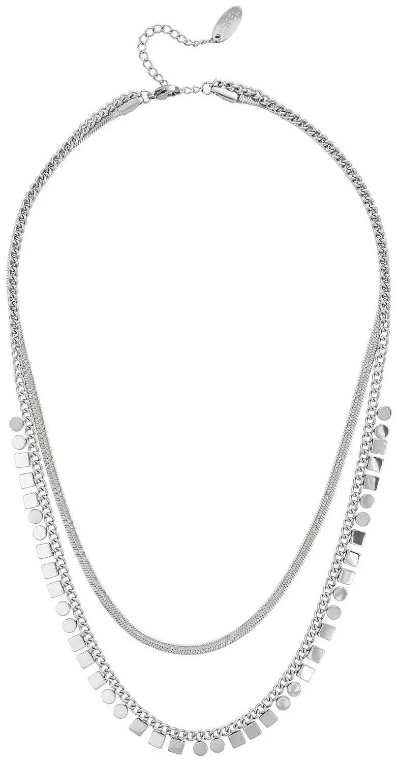 Layering ketting - Steel Shine