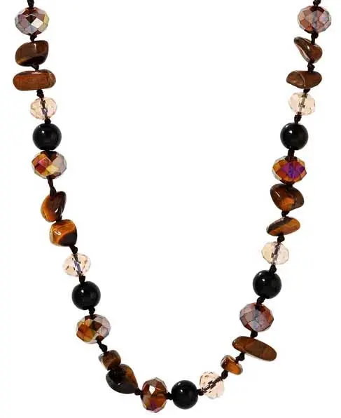 Ketting - Brown Gems