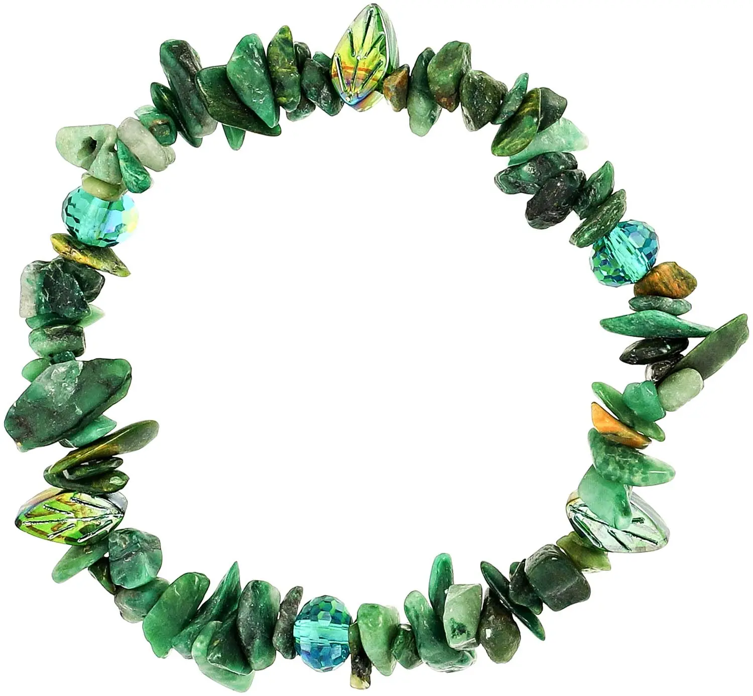 Bracelet - Aventurine Leaves