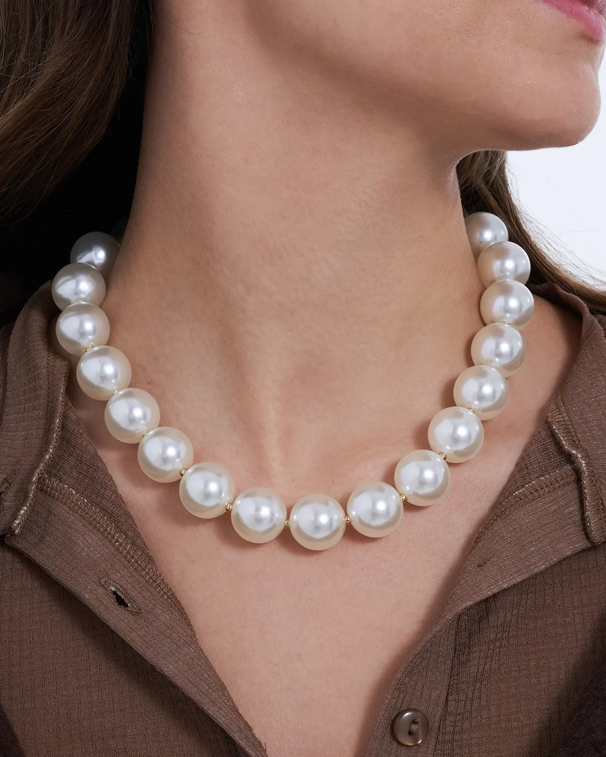 Necklace - Large pearl