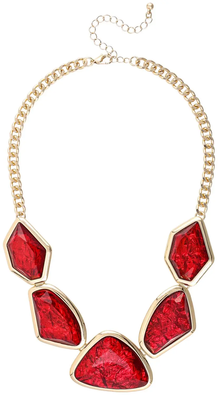 Collar - Red Shapes