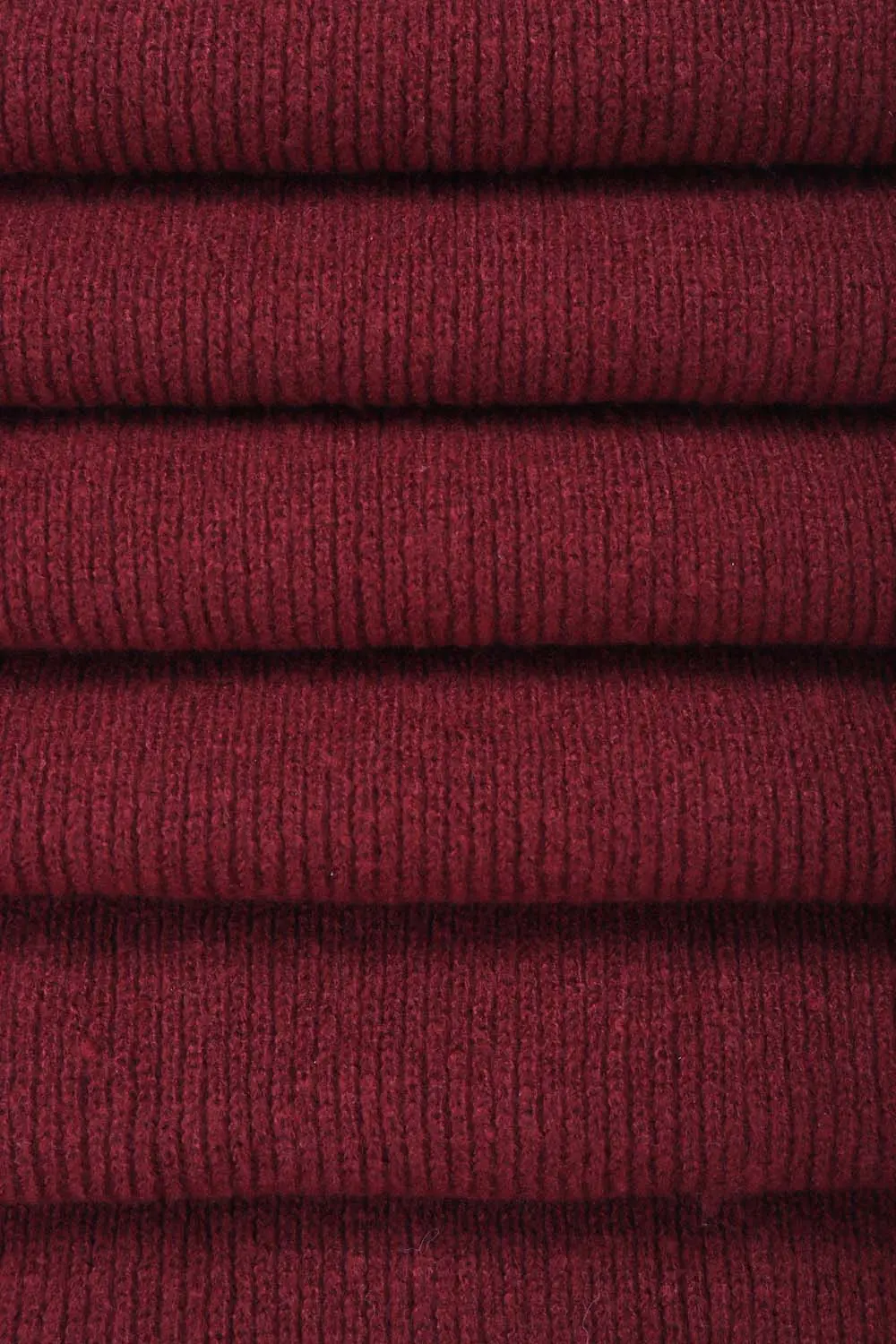 Schal - Knitted Burgundy