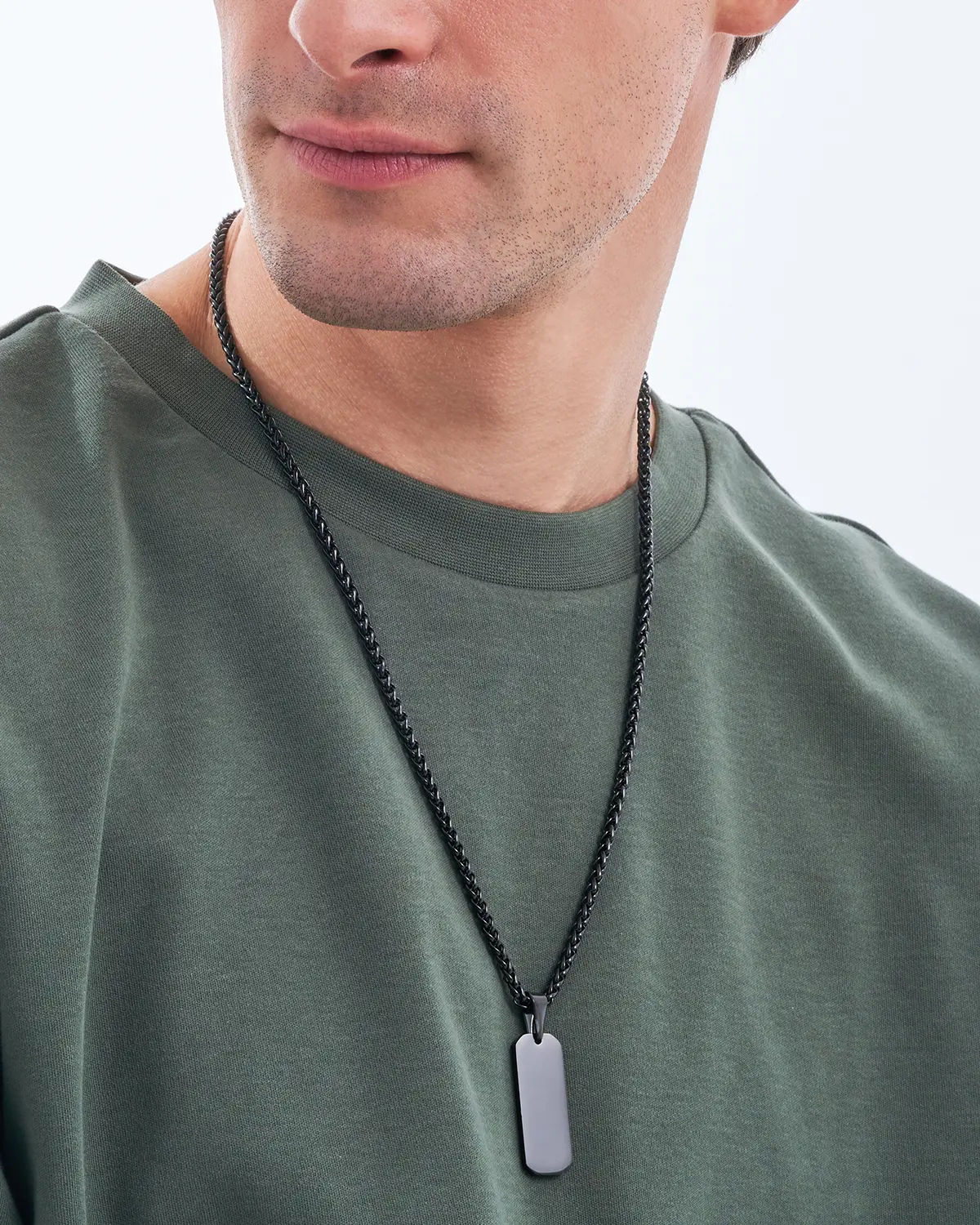 Collier pour homme - Black Tag