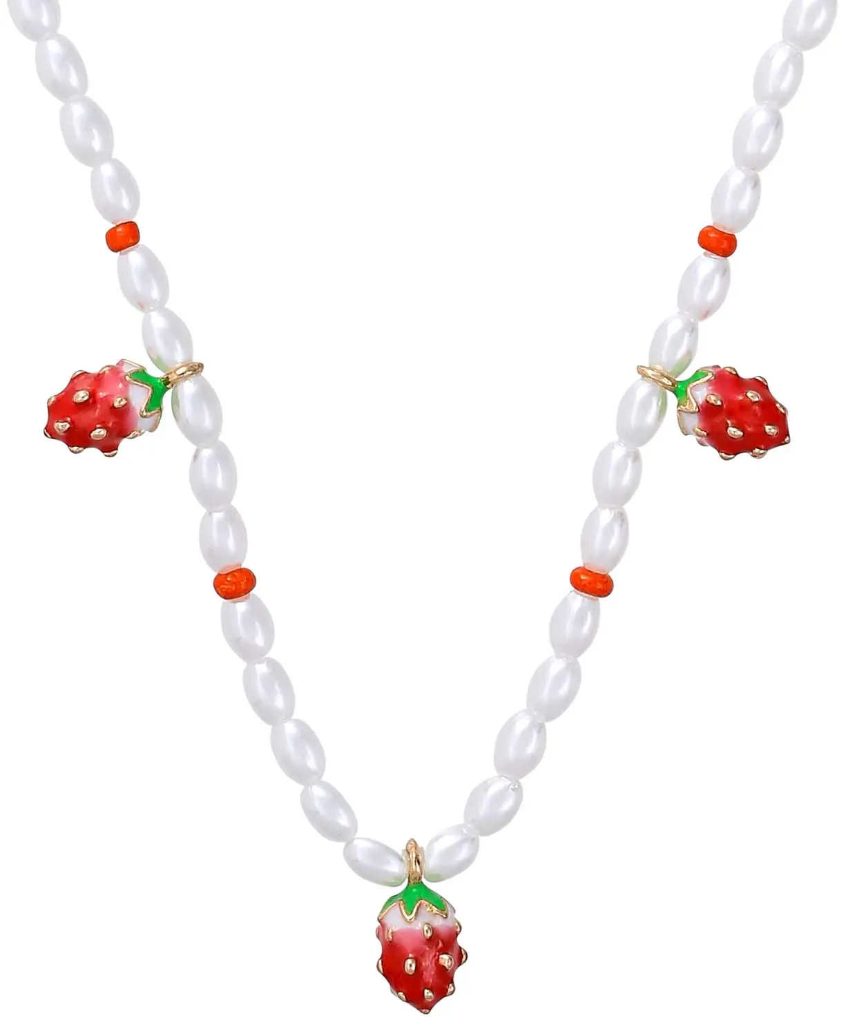 Collier - Pearly Strawberry