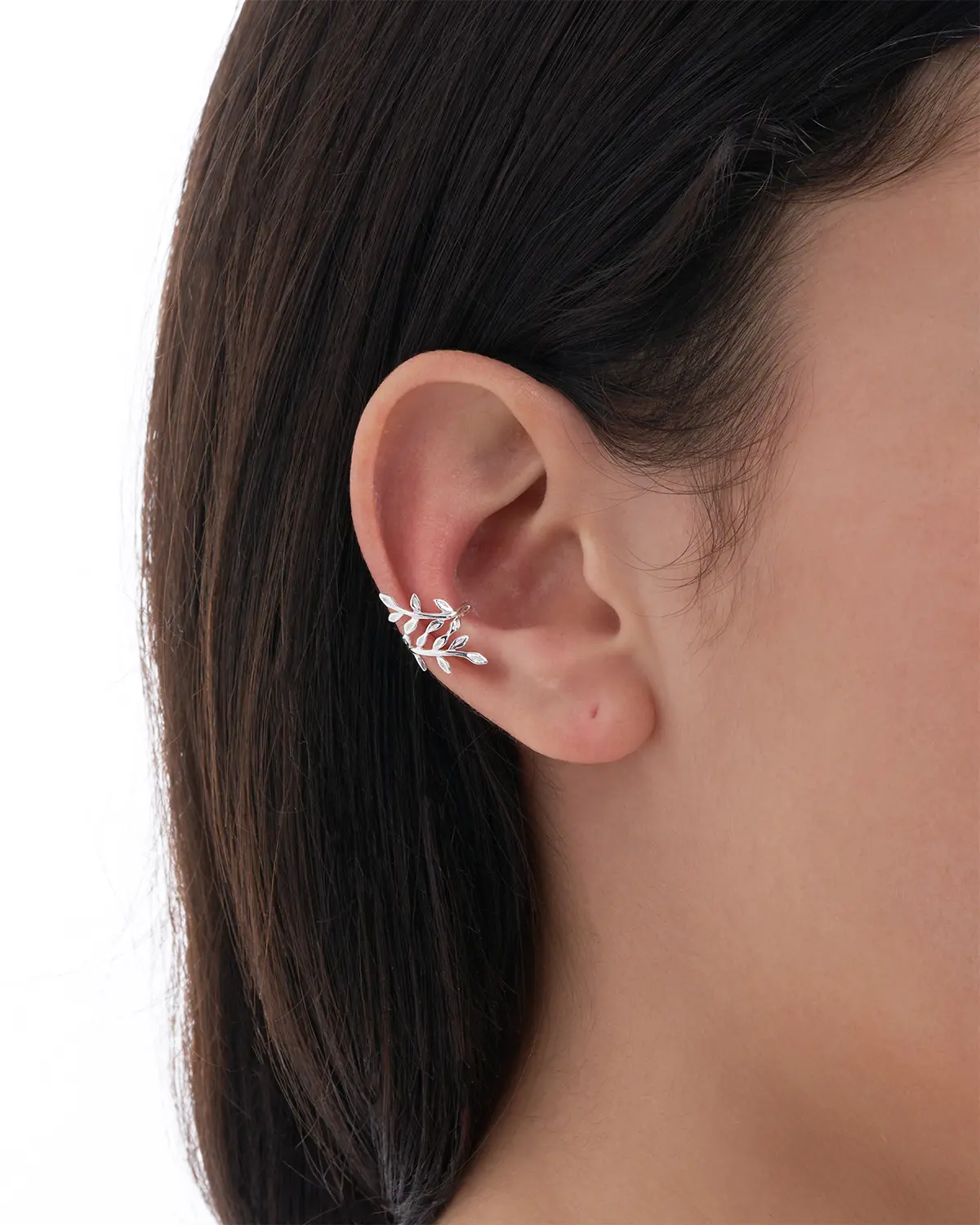 Earcuff - Silver Leaf