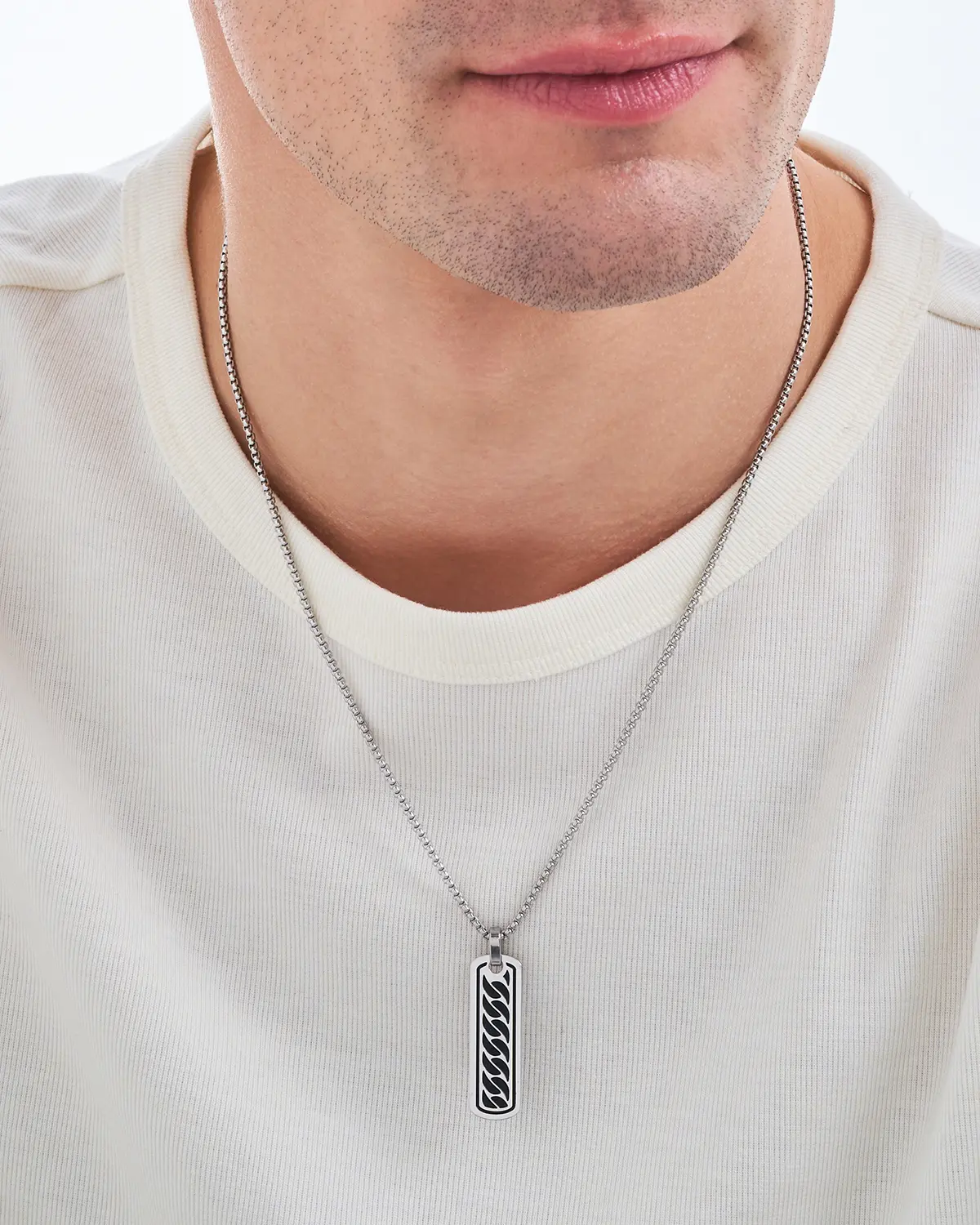 Collana da uomo - Casual Silver