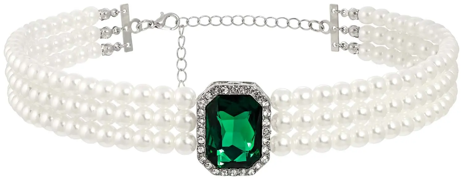 Collier ras du cou - Emerald Spark