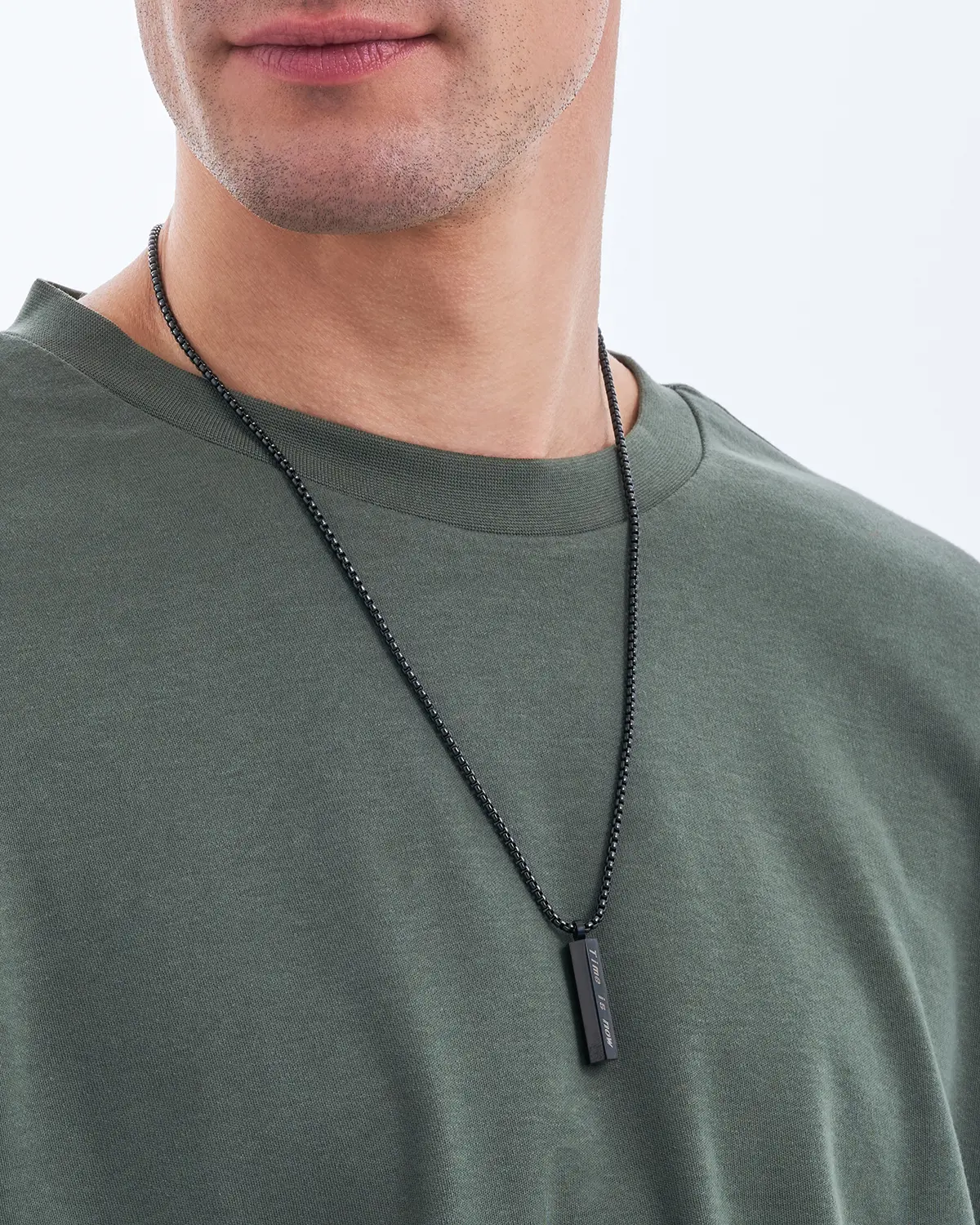 Herren Kette - Black Hematit